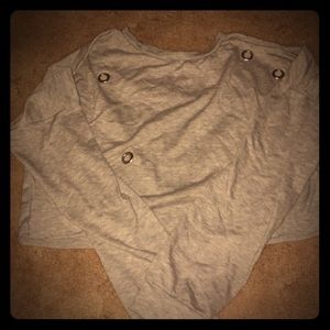 Long sleeve crop top